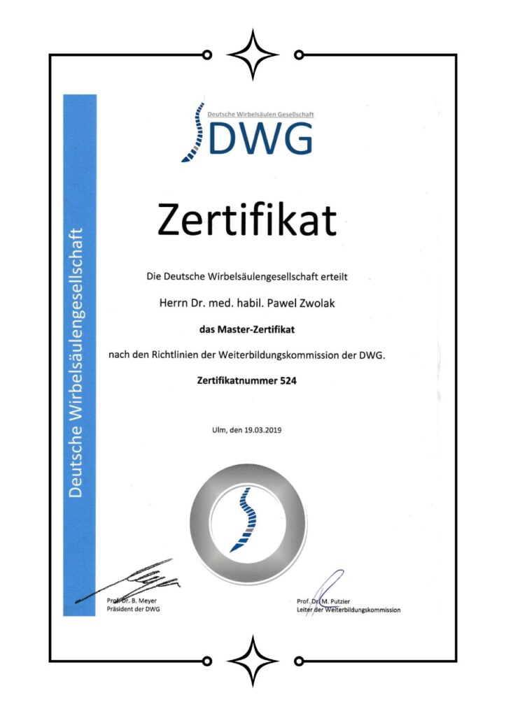 Zertifikat Certifications